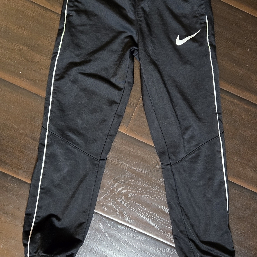 Nike Kids Black Joggers with White Swoosh - Picture 2 of 2